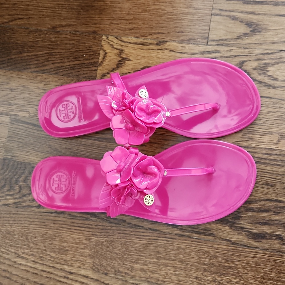 Tory Burch Blossom jelly thong sandal
